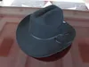 BERETS X-4012 Western Cowboy Hat Unisex Wool Fedora Hats Gentleman kände sig breda Brim