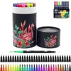 Markers 122460100132 Colors FineLiner Drawing Painting Art Pen Watercolor Dual Tip Brush Calligraphy School Supplies 2210138492685