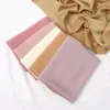 Moda Hijab Seta Sensazione Macchia Bubble Chiffon Istantaneo Hijab Scialle Avvolgente Spiaggia Fascia Bufanda Musulmano Sjaal 180x70Cm