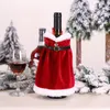 Noel Süslemeleri Merry Elbise Etek Şarap Şişesi Kapağı Ev Dekoru Yıl 2022 Navidad Hediyeler Noel