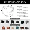 Chair Covers Solid Color Armchair Couch Cover Relax Stretch Single Seater Bath Tub Club Sofa Slipcover For Living Room Elastic Washable