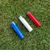 penna vape shisha usa e getta Stoccaggio per fumatori Barattolo acrilico Accendino portatile a forma di scatola per pillole Contenitore acrilico di colore bianco rosso blu per kit di stoccaggio di tabacco alle erbe secche tagliate