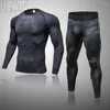 L￶pning s￤tter m￤ns komprimering sportkl￤der kostymer gym tights tr￤ning kl￤der tr￤ning jogging sport set rashguard tr￤ning f￶r m￤n