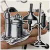 Hediye sargısı 26pcs/paket vintage bilim laboratuvarı siyah çıkartmalar el sanatları ve scrapbooking kitap dekoratif çıkartma diy kırtasiye