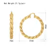 Hoop Earrings High Quality Big Circle Round For Women's Fashion Statement Golden Punk Charm Party Jewelry