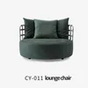 Woonkamer meubels enkele bank stoel designer stijl Italiaanse minimalistische villa Nordic Light Luxe Volledige lederen baslounge stoel