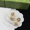 Yeni Klasik Tasarımcı Küpe Dangly Chandelier Küpeler Moda Kadın Mücevher Hediyesi için Kalp Şekleli Pirinç