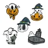 Halloween Favor Email Pin Skeleton Skull Pumpkin Ghost Grave Coffin Broche Bas Rapel Pin Gothic Badge Boo Sieraden Gift voor vrienden