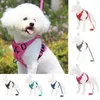 Hundhalsar Pet Harness Reflective Walking Safety Sandwich Mesh Vest Safe Chest Strap Trap för valp