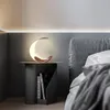 Lampes de table Nordic Luxury Smart Led Gradation Touch Moon Lights Moderne Salon Lampe Intérieur Étude Chambre Chevet Lumière Décor Luminaire