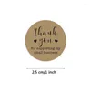 Gift Wrap 500pcs Thank You For Supporting My Business Kraft Stickers Seal Label Scrapbook Greeting Cards Flower Bouquets Parcels