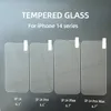 9H High Clear Anti-Scratch 0,33 mm schermbeschermer voor iPhone 11 12 13 14 gehard glas voor verschillende model