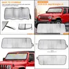 Bil Sunshade Windshield Sunshade Sun Shade Heat Shield Visor Mat för Jeep Wrangler JL JLU Interiör Tillbehör Drop Delivery 2022 Mob DHBJN