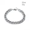 Link Bracelets Alloy Hip Hop Cuban Chunky Curb Chain Rock Punk Bracelet For Men Women Hand Wristband Anklet Jewelry Gifts