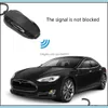 Car Key Key Fob Er For Tesla Model S Sile Car Shell Protector Case Holder Accessories Drop Delivery 2022 Mobiles Motorcycles Interior Dhnab