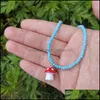 Pendant Necklaces Pendant Necklaces Handmade Beaded Chain Mushroom Necklace Women Stylish Short Choker Wholesale Jewelry 3402 Q2 Dro Dhgr6