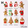 Decorações de Natal 2022 Gingerbread Man Tree Ornamentos Ano#39;