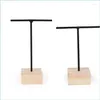 Ювелирные мешки мешки с ювелирными мешочками 2pcs t Bar Serving Display Holder Tower для розничной выставки настольные настольные настольные женщины 2022 DHMO5