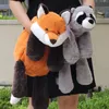 Симпатичные чучела животных плюшевые куклы 45 см. Lazine Raccoon Fox Fox детская подушка подарка