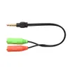 Aux Splitter Headphone Cable Adapter Jack 3.5mm Stereo 1 Male to 2 Female Y-Splitter Audio Cables For Earphone Microphone
