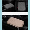 Cuscini di seduta in morbida pelle per braccioli per auto Tappetino per sedile Sedile console centrale Er Accessori interni Dimensioni Drop impermeabile Consegna 2022 Mobile Dhaot
