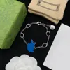 Cartoon Duck Designer Necklace Interlocking Letters Designer Bracelets Ducks Pendant Earrings Jewelry Set With Box