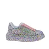 Klänning Skor 2022 Höst Läder Kvinnor Ny stil Mode Plattform Ins Plattformar Sneakers Tide Shine Bling Rhinestone T221012