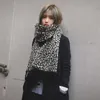 scarfs designer Fashionable leopard print wool scarf for women in winter thickened warm shawl dual-use cashmere scarf PFE7