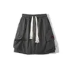 Męskie spodenki Streetwear Men Summer Korean Style Cargo Short Spodnie swobodne boczne kieszeń luźne plażę harajuku m-5xl g221012