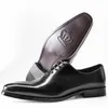 Oxford Fashion Dress 142 Sapatos Hanmce Couro Genuíno Respirável Patente para Homens 986