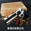 Toy Gun Revolver Pistol Blaster Soft Bullet Shell Ejection Nylon Manual Launcher Gun For Adults Collection Boys Shooting