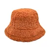 Fashion women's warm bucket hat ladies autumn and winter outdoor Panama plush soft warm fisherman casual hat women DE819