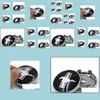 Wielafdekkingen 4 stks/veel zwart lopende paard 60 mm auto wiel hub centrum logo caps abs embleem badge fits voor ford mustang drop levering 2 dhz4w