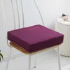 Oreiller imitation coton lin épaissir éponge tapis Simple couleur unie siège chaise dos double usage doux protéger les hanches