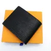 bolsas de grife carteiras masculinas de moda clássica listras carteira texturizada várias carteiras pequenas dobradas curtas com caixa moneybag L221018
