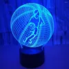 Table Lamps Creative Play Basketball 3d Lights Colorful Touch Illusion Usb Desktop Small Night Light Lamparas De Mesa Desk Lamp