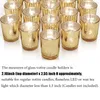 Bandlers 36 PCS Gold Votive Speckled Mercure en vrac id￩al pour les centres centraux de mariage Supplies Table du jour de la Saint-Valentin d￩c￩d￩