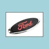 Car Badges Front Bonnet Badge Car Original Metal Logo Emblem Rear Trunk Boot Mark Sticker For Ford Focus Old Mondeo 15X6Cm Drop Deliv Dhl75