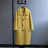 Frauen Pelz Winter Jacke Frauen Marke 2022 Echt Mantel Schafschur Weibliche Lammwolle Lange Wolle Partikel Oberbekleidung Streetwear