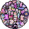 50 stks Kawaii Halloween -stickers Purple Skull Sticker Gothic Graffiti Stickers voor DIY Bagage Laptop Motorfiets Sticke