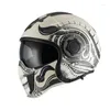 Motorcykelhjälmar Dot Certifierad hjälm Modular Dual Visor Lens Off Road Open Full Face Motocross Adult Vuxen