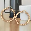 Hoop Earrings High Quality Big Circle Round For Women's Fashion Statement Golden Punk Charm Party Jewelry