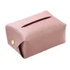 PU Leer Tissue Box Car-Carrying Toilet Home Badkamer Desktop Pomppomp Pompen Woonkamer Creatieve eenvoud Organisator MJ0898