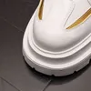 2022 Italia Clásico Vestido de boda de negocios Zapatos de fiesta Moda Alta Parte superior Lona blanca Zapatillas de deporte casuales Antideslizante Parte inferior gruesa Conducción Caminar Botas de ocio
