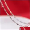 Catene 20Pcs 925 Sterling Sier Jewelry Fashion Classic Wave Chain Collana Regalo di Natale per donna Drop Delivery 2022 Collane Pend Dh4S1