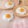 Natural Healing Crystal Poached Egg Carving Golden Frozen Stone Afghanistan Jade Ore Exempel Creative Home Handicraft Ornament Gift