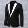 Men's Suits Formal Men Blazer Spring Autumn Long Sleeve Slim Back Slit All Match