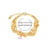 Bracelets Original Women Bracelet 24K Gold Multilayer Spiral Beaded Chains Charm Bangles Anklet Female Fashion Jewelry Gifts