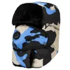 Cappello da trooper bomber mimetico invernale Cappello da caccia colbacco caldo con maschera Paraorecchie antivento Addensare Velluto Donna Uomo Cappello da ciclismo