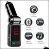 Bluetooth-bilkit Bluetooth FM-s￤ndare BC06 In-bilmottagare Radio Stereo Adapter Car Mp3 Player med h￤nder som ringer och dubbla droppe Dhar6
